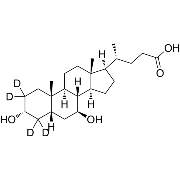 Ursodeoxycholic acid-2,2,4,4-d4 (ursodeoxycholic acid d4) 347841-46-7